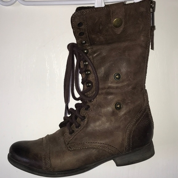 🥾 Steve Madden Lace Up Boots FF27 - Picture 1 of 3